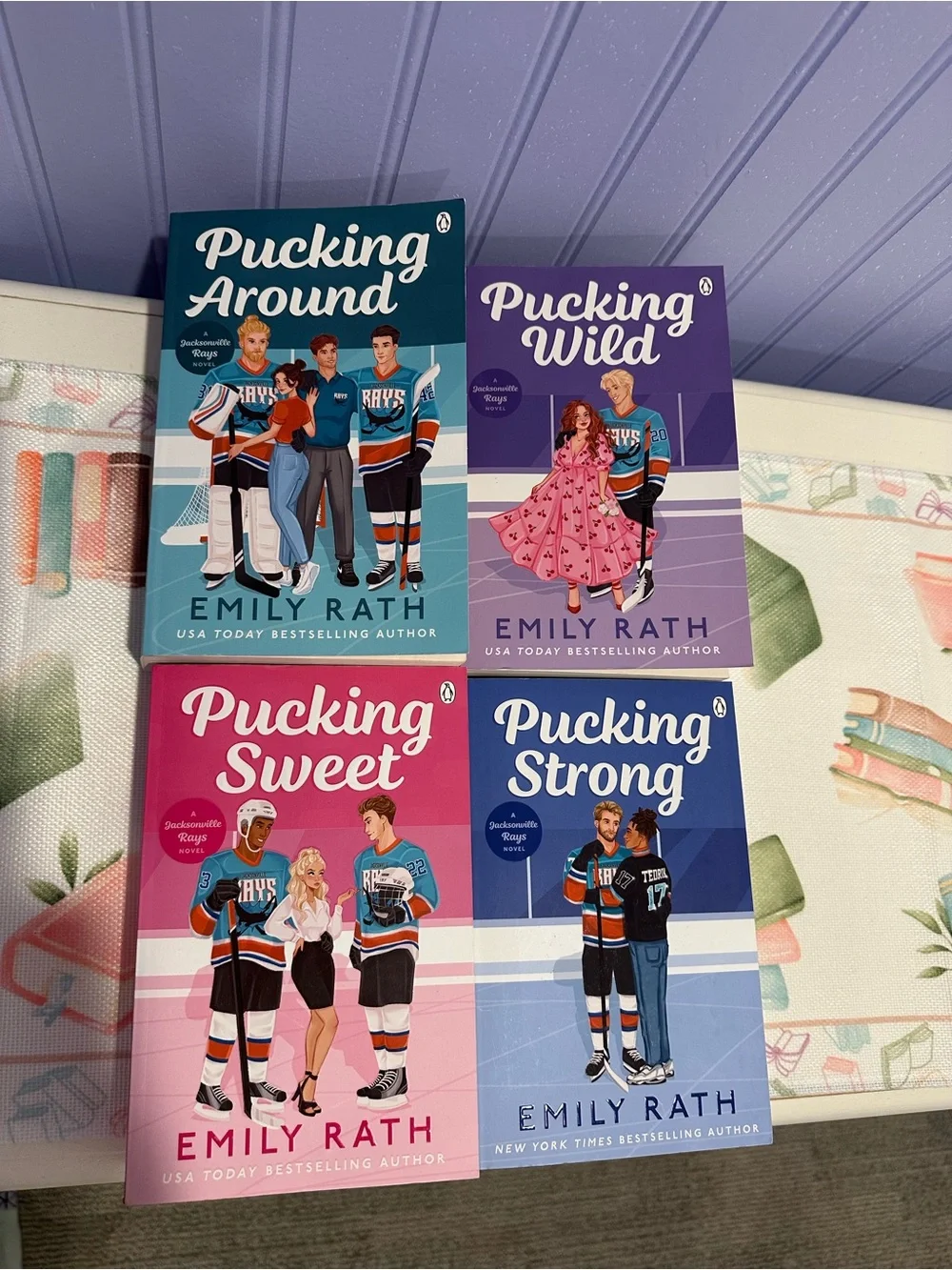 Emily Rath Jacksonville Rays 4-Book Set + Bookmark Like New - Picture 1 of 4